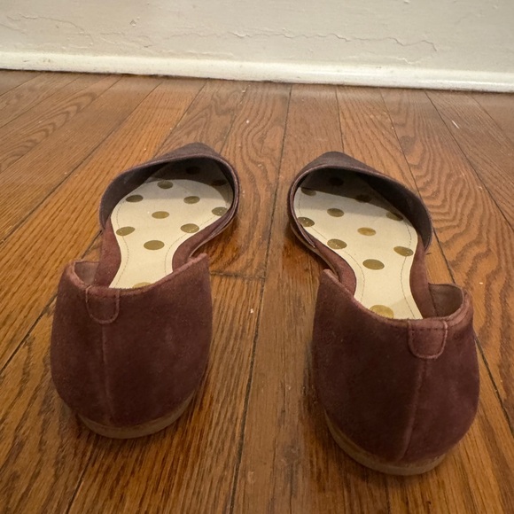 Boden Cleo Pony Hair Pointy Flats in burgundy maroon color size 8 like new - Picture 4 of 9